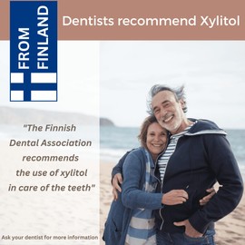 Xylitol Mints for Oral Care - Chocolate flavor, with Xylitol and Erythritol, Sugar Free Candy, Happy Teeth dental mints from Finland, 5oz - 235 mints