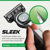 DORCO SLEEK Six Blade Razor System with Multi-Flex Technology, Precision