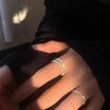 IPEPPY Stackable 925 Sterling Silver Rings for Women Dainty 14K
