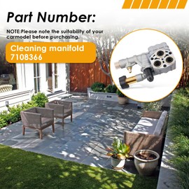 TASAN RACING 7108366 Pressure Washer Pump Manifold Compatible with Technologies axial cam Pressure Washer Pump 510020 520006