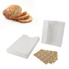 50PCS Bread Bag Kraft Paper Transparent Window Baked Food Packaging