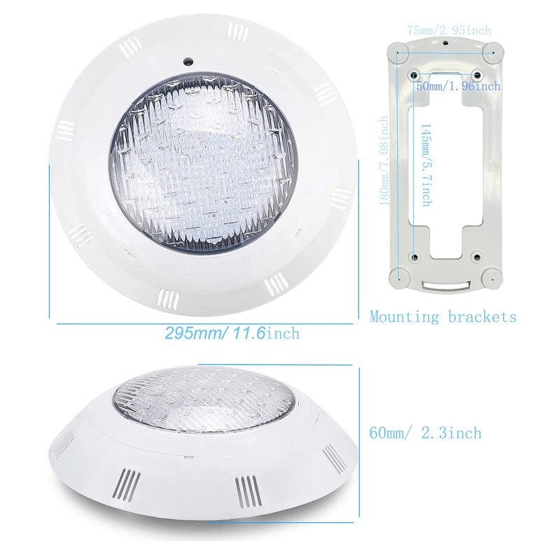 JONAS.C 12V 45W Pool Light Underwater Color Changing LED Lights