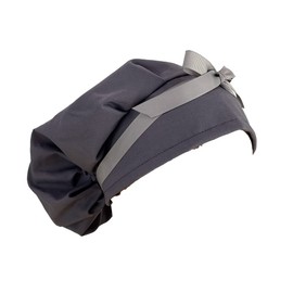 Bouffant Medical Scrup Cap – Plain Gray, Sweatband Ponytail Pouch, Bouffant, Scrub Hat for Women & Men tie Back. Nurses and Dr. Hats, Cotton Blend Surgical Headwear
