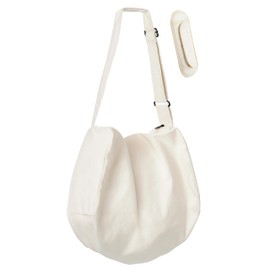 Preceed Canvas Tote Bag with YKK Zipper, Removable Shoulder Pad, 2 Inner Pockets, Large Capacity, Unisex, Japanese Manufacturer, beige