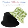 Gadfary Reversible Bucket Hat for Women Summer Travel Fisherman Cap,