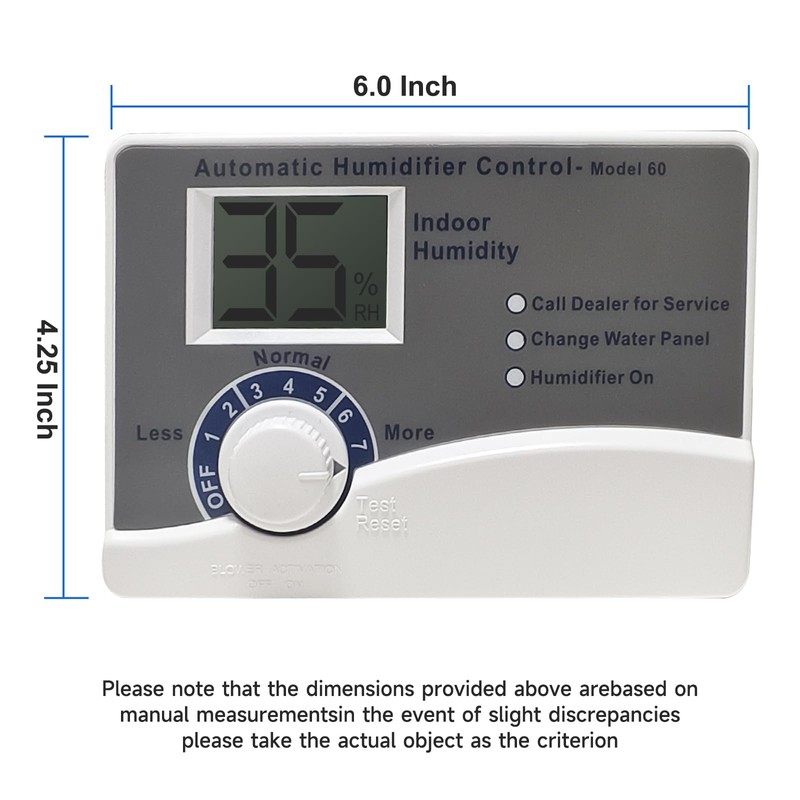 60 Whole House Humidifier Control Humidistat with Outdoor Temperature Sensor