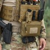 Tactical Drop Down Pouch, Organiser Front Pocket for Airsoft Vest