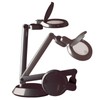 OttLite ClearSun LED Space-Saving Magnifier Desk Lamp with Optical-Grade Magnification,