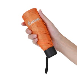 Compact Travel Umbrella Orange Folding