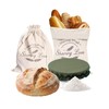 [2Pack+1] Bread Bags for Homemade Bread with Proofing Bowl Cover