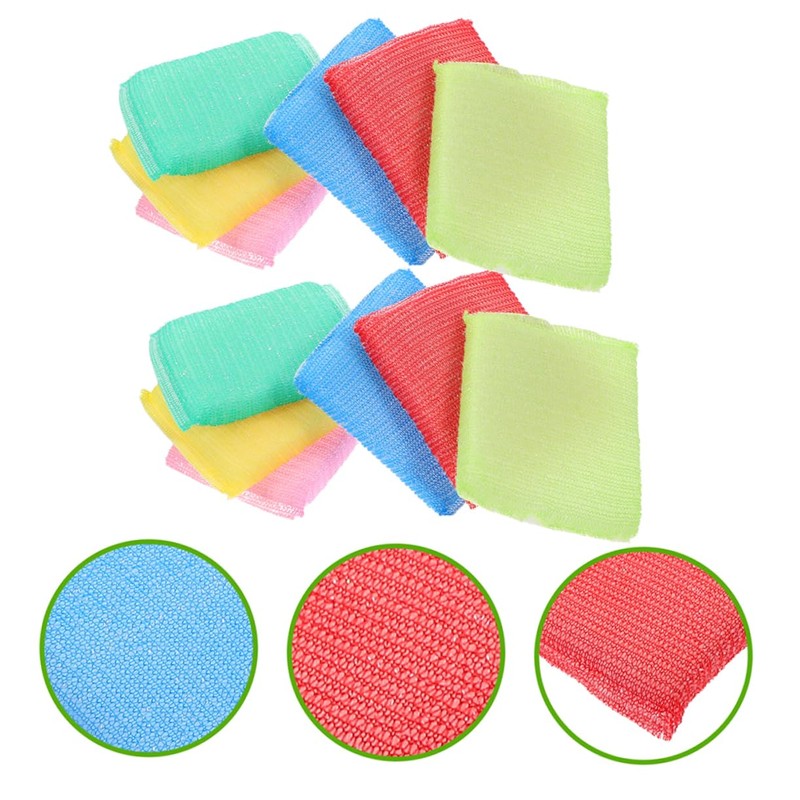 CHILDWEET Kitchen Cleaning Essential Pack Non Scratch Dish Sponges Heavy