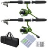 2PACK Fishing Pole Combo,Fishing Rod Combos with Telescopic Fishing Pole