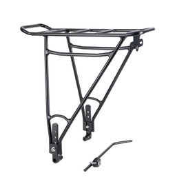 Oxford HD Alloy Luggage Rack LC698 | Disc Brake Compatible Rear Cycle Rack for 26" - 29" Bike Wheels, Black