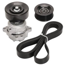 38340 Belt Tensioner and Idler Pulley&Drive Belt Assembly Kit, Fits for Infiniti QX56 04-10,for Nissan Armada 08-15,for Pathfinder 08-12,for Pathfinder Armada 04 for Titan 04-15#OE38340 36222 K070971