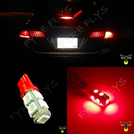 Fyre Flys 1x 3rd brake light red LED high mount upper center stop bulb lamp third R1x1