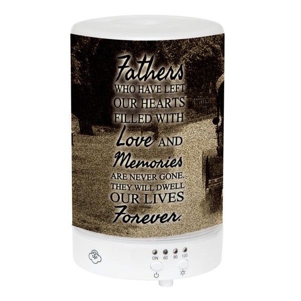 Elanze Designs Fathers Never Gone in Memory Frosted Glass 8