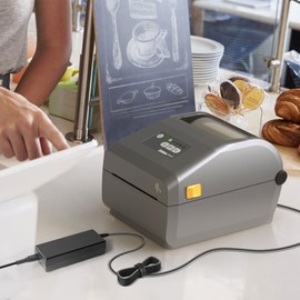 TAIFU 24V 3.75A Power Supply Charger for Zebra GK420D GX420D GK420T GX420T GC420T GT810 HC100 ZD42042 ZD500R ZD510 J100i J120i P120i ZXP3 Thermal Printer Label Printer Labeling machine Charging cable