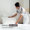 Pair Of Housewife Pillowcases Percale - Cream