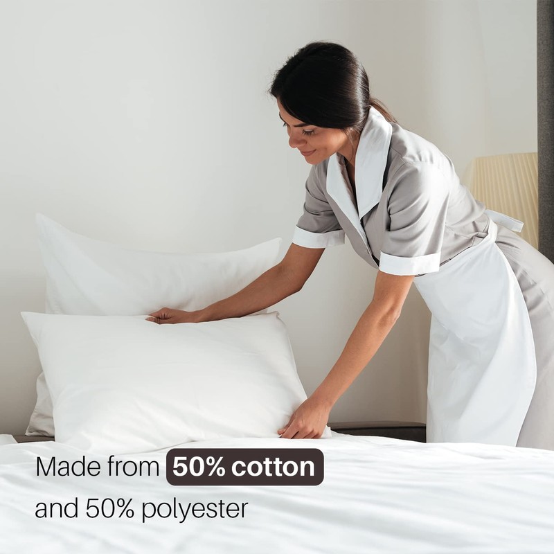 Pair Of Housewife Pillowcases Percale - Cream
