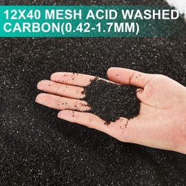 Threlaco 10lbs Activated Charcoal Powder Bulk Granular Activated Carbon (Gac) Coconut Charcoal Pellets for Water Filtration Air Filter(0.02 x 0.07 Inch)