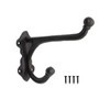 Fuxxer® Rustic Iron Hooks, Coat Hooks, Wall Hooks, 21 x
