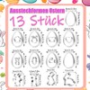 PWCTNT Easter cookie cutters, 13 pieces, DIY rabbit, Easter eggs,