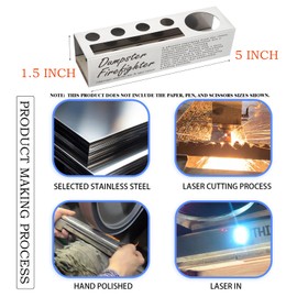 TRCENDE Dumpster Firefighter Desk Sign - Funny Office Decor for Firefighters, Humor Gifts for Managers, Office Desk Decor XB513