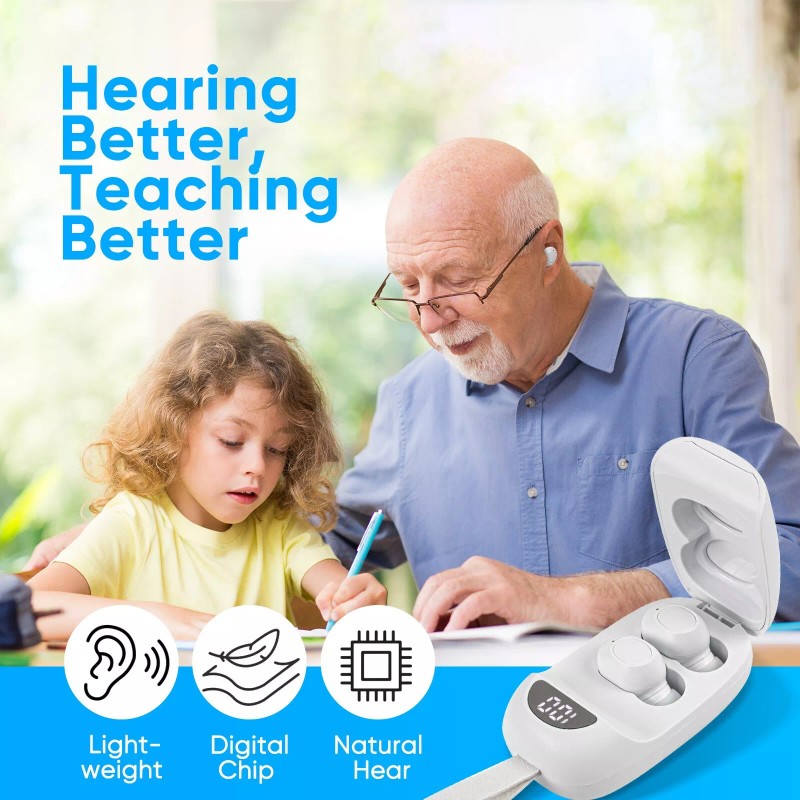 ASTRACY ZR-M95 Rechargeable Hearing Aids, 15 Hours/Charge, w/Noise Cancellation