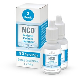 Waiora Natural Cellular Defense (NCD) Liquid Zeolite Drops, Clinoptilolite for Men & Women - Supplement for Immune, Healthy Gut Support, Cleanse, pH Balance (0.5oz Bottle, 2 Ct – 180 serv)