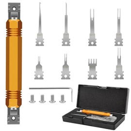 CHANG QI Car Pin Tool, Car Pin Tool Kit 8 Pieces Terminal Removal Tool Kit Electrical Plug Removal Tool Kit Repair Clamp Removal Tool Kit