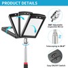 Rechabite 3 Pack Telescoping Inspection Mirrors LED Light & Magnet