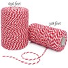 Cotton Twine Red and White Baker String 2mm Thick 328
