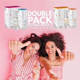 Lovy Care Pack de 2 Serums y 2 Cremas, Serum Ácido Hialurónico, Crema Ácido Hialurónico, Serum Vitamina C, Crema Facial Vitamina C, 30 ml c/u