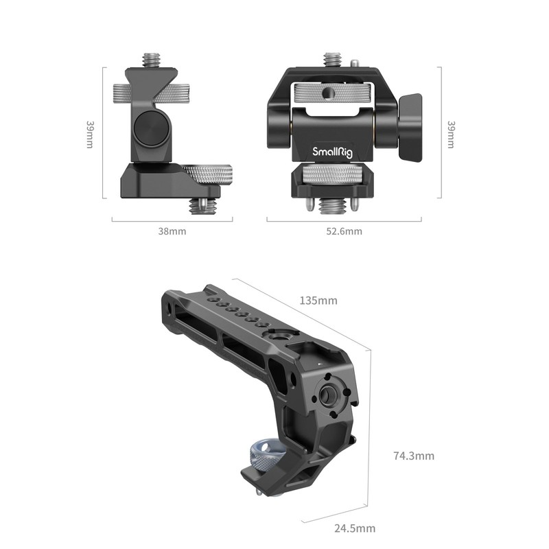 SMALLRIG Top Handle with Monitor Support Kit (Compatible with ARRI