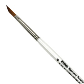 KUM 5143911 Watercolour Brush Memory Point Oblique Size 4, 1 Artist Brush