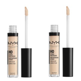 Pack of 2 NYX Professional Makeup HD Studio Photogenic Liquid Concealer, Porcelain CW01