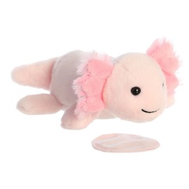Aurora® Adorable Shoulderkins™ Axel Axolotl™ Stuffed Animal - Adorable Buddy That Can Go Everywhere with You - Perfect for Kids 3+ Years and Costumes - Pink 6.5 Inches