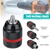 SDS Metal Keyless Chuck Adapter Hexagonal Span Width: 1.5-13 mm,