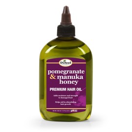Difeel Elevated Pomegranate & Manuka Honey Premium Hair Oil 12 oz. - Growth Stimulating, Moisturizing & Strengthening Hair Oil for Dry, Damaged Hair