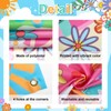 Lecheme Hippie Party Decorations Groovy Bus Banner 60s Daisy Backdrop