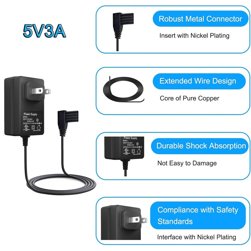 lojiraz AC Power Supply Adapter Charger Cord for Moog Zevex
