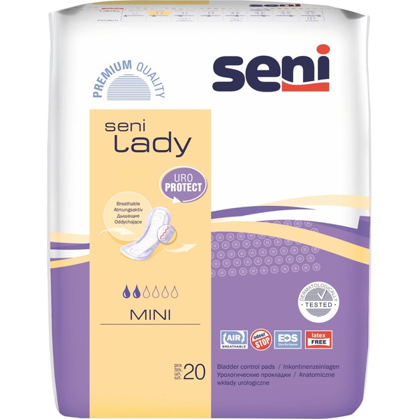SENI SENI Lady 07791163 Mini Plus Incontinence Pads Pack of 20