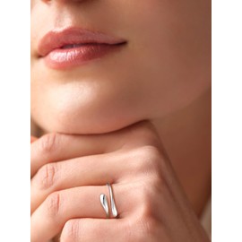 Bestyle Sterling Silver Rings For Women 925 Adjustable Thumb Rings Granddaughter Gift Knuckle Ring Jewellery