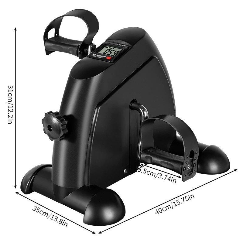 Under Desk Elliptical Mini Exercise Bike Leg Exerciser Magnetic Pedal