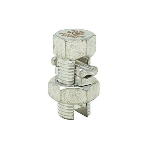 Southwire SB4-8CPDQ2; 2PK Split Bolt Connector; 4 STR - 8 SOL Dual-Rated for use with Copper & Aluminum Conductors; 2 Pack; Gray; 2 Piece
