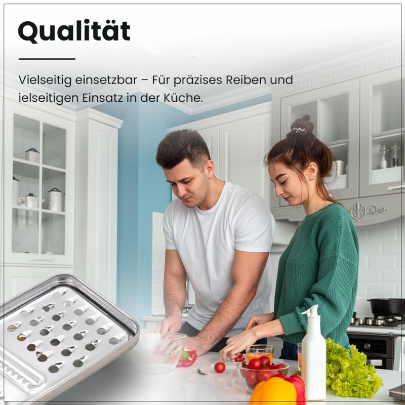 GRANA HOME Flat Stainless Steel Grater 24 x 10 cm