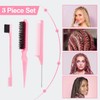 Hair Accessories Comb Set 3Pcs, Tail Comb for Parting Hair,