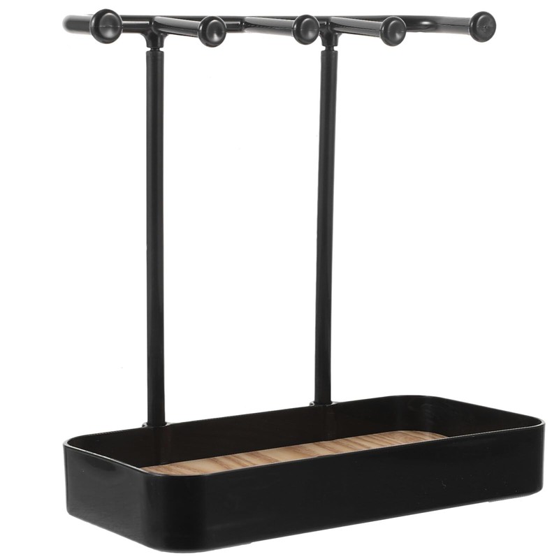 Cozellos Hanging Organizer-5 Hooks Jewelry Organizer Stand, Box Display with