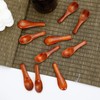 10pcs Tiny Wooden Spoons for Spices, 2.36x0.71 Inch Mini Condiment