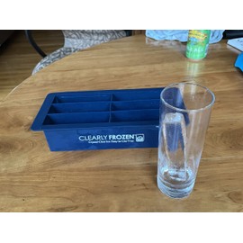 ClearlyFrozen High Capacity (Six 1.3” x 1.3” x 5” Ice Spears) Home Clear Ice Tray/Ice Maker With Multi-Size Mold Design Expandable to Six 1.3” x 2” x 5” Ice Slabs.